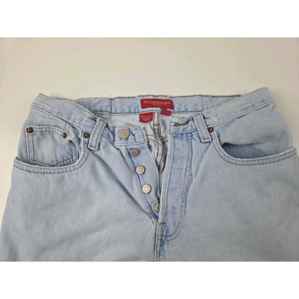Men's‎ Vintage Banana Republic Acid Wash Straight Leg Distressed 32/30 Cotton